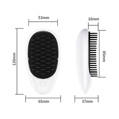 acheter Peigne à cheveux électrique sans fil thérapie rouge bleu LED croissance des cheveux peigne du cuir chevelu massage anti-perte de cheveux fabrication en ligne
