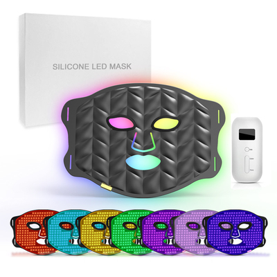 acheter Masque facial LED infrarouge rouge PDT 7 couleurs Matériau de silicone fabrication en ligne
