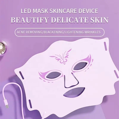 utilisation à la maison de masque protecteur de thérapie de lumière rouge du silicone PDT LED pour des soins de la peau