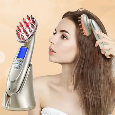 Brosse à cheveux Laser électrique Coiffure EMS Coiffure de massage infrarouge