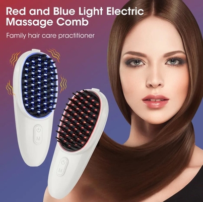 Coiffure électrique rouge lumière bleue lumière coiffure peigne de massage du cuir chevelu