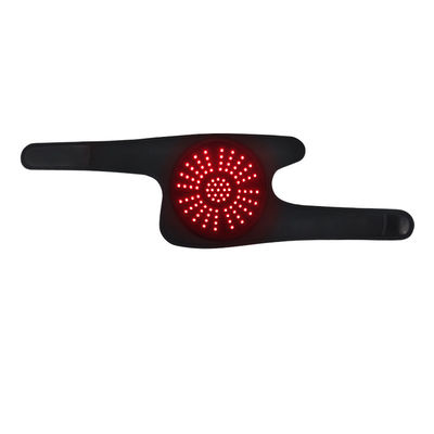 Brace thérapeutique à lumière rouge chauffée pour le genou et les articulations 660nm/850nm infrarouge avec massage par vibration, contrôleur sans fil pour la douleur et l'inflammation