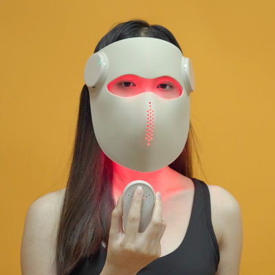 Masque de thérapie par la lumière rouge et infrarouge 3D 660+850+1064nm + bleu LED 460nm, 288 lumières, raffermissement de la peau et traitement de l'acné, CE / RoHS / FCC