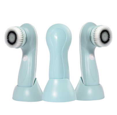 Dispositifs faciaux 3 de beauté d'ODM dans 1 brosse de nettoyage faciale électrique