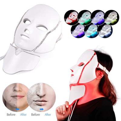 Masque facial des dispositifs faciaux LED de beauté de couleurs du rajeunissement 7 de peau