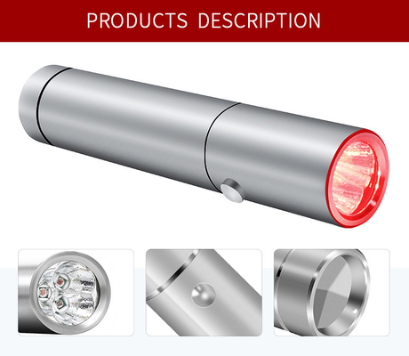 La torche emballée par boîte-cadeau de lumière rouge de 630nm 660nm 850nm 3 LED pour des rides réduisent